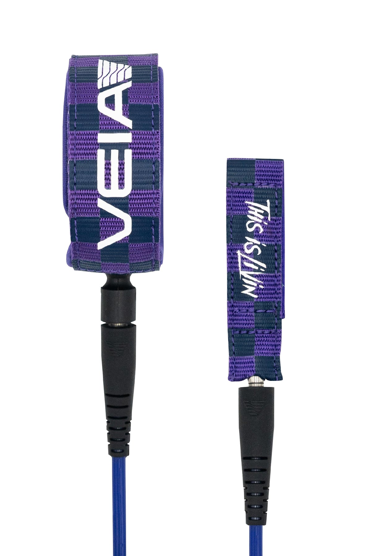 THIS IS LIVIN' x VEIA Explorer 6' Leash - Blue Checkered