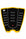 JJF Squash Tail Pro Pad - Night/Hi Vis Gold